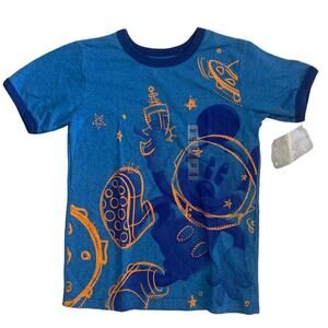Disney Mickey Mouse Blue T Shirt Size Small or 5/6 NEW